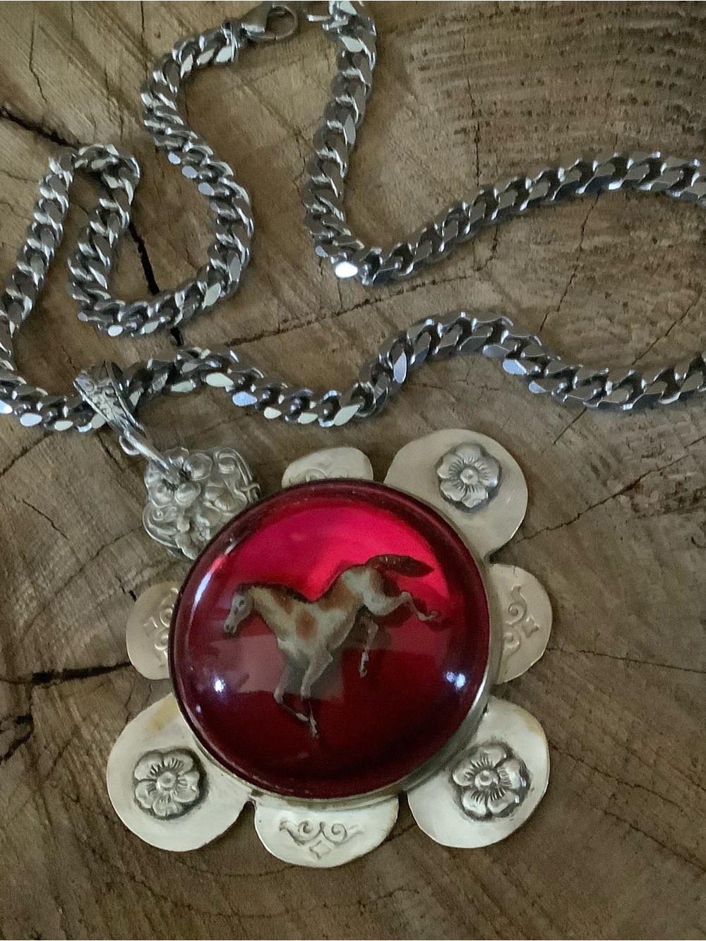 Painted Pony Horse Necklace - Picture 3 of 8